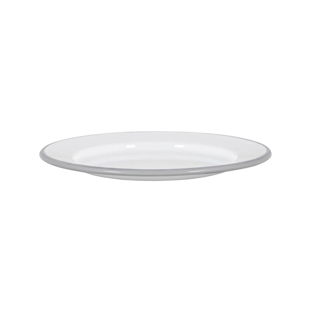 White Enamel Side Plate Tableware 20cm Hire
