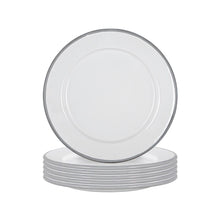 Load image into Gallery viewer, White Enamel Side Plate Tableware 20cm Hire